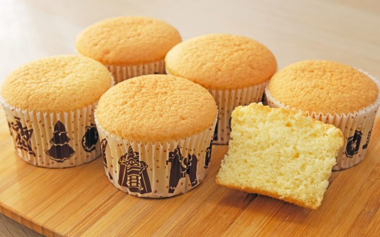 Yellow Cupcakes with Chocolate Frosting