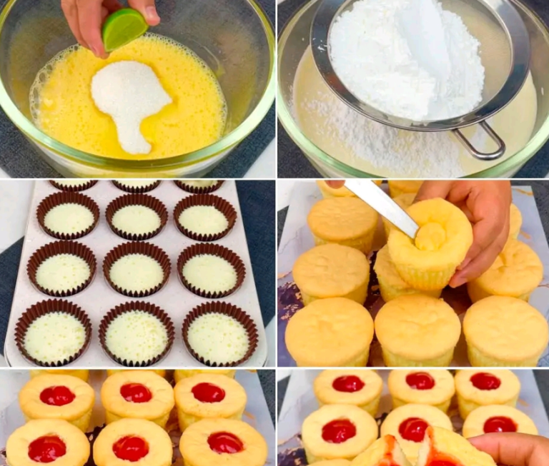 FLOURLESS CUPCAKE WITH JAM