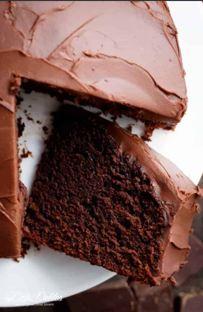 BEST FUDGY CHOCOLATE CAKE