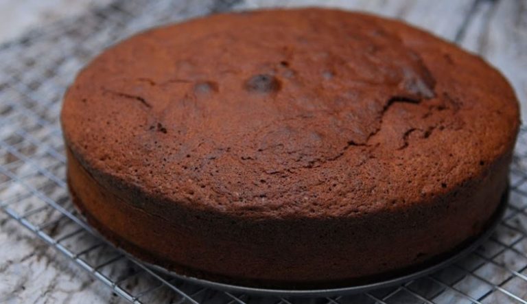 Hot Milk Chocolate Cake