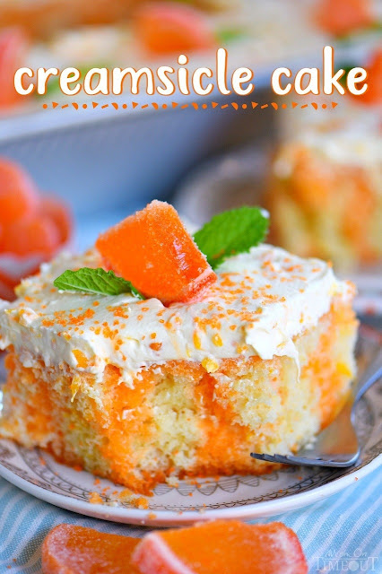 Orange Creamsicle Poke Cake