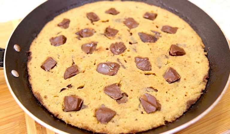 Warm, Gooey Pan Cookie