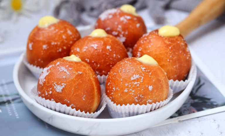 Vanilla Custard Filled Donuts