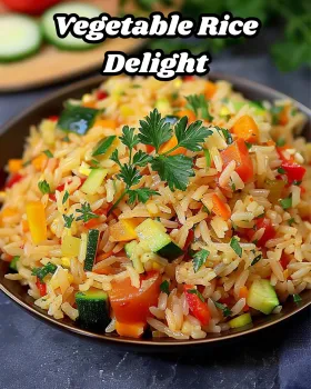 Vegetable Rice Delight Recipe: A Colorful and Nutritious Dish