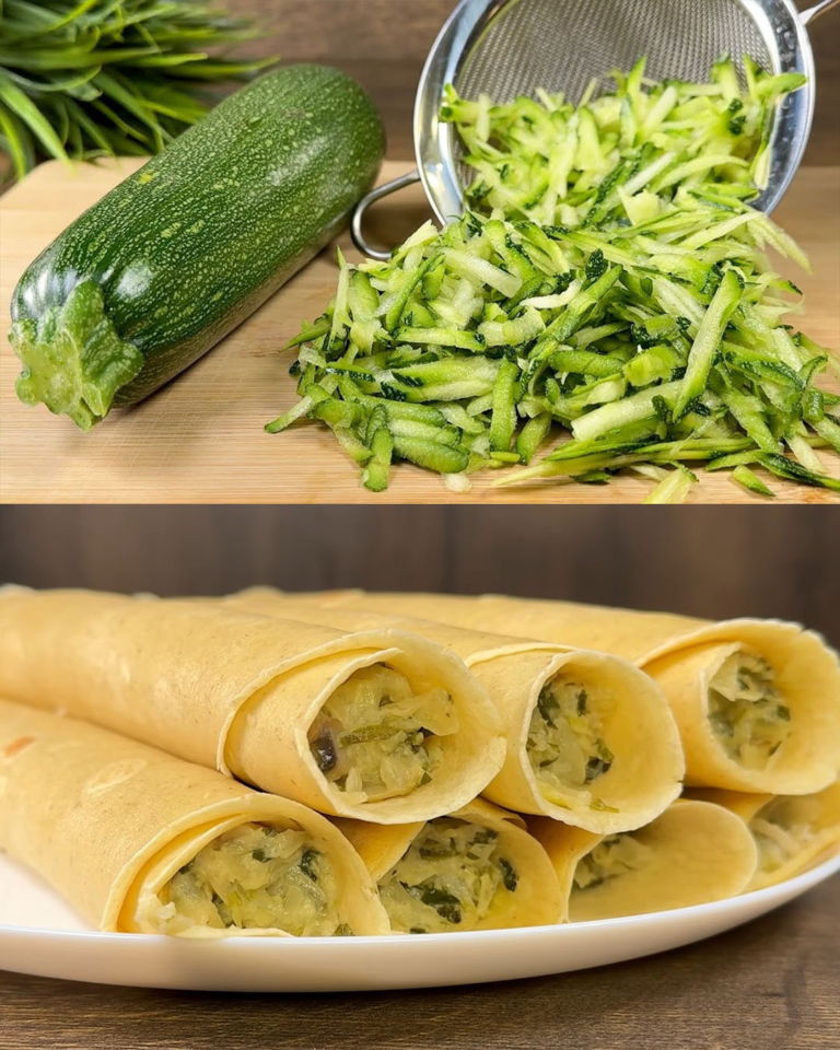 Savory Crepes with Cabbage, Mushrooms, and Creamy Yogurt Filling